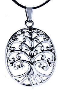 【送料無料】ブレスレット　アクセサリ―　albero della vita yggdrsil quercia abete ciondolo in acciaio inox 140