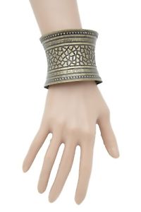【送料無料】ブレスレット　アクセサリ&mdash;　アンティークビンテージゴールドメタルファッションカフブレスレットwomen antique vintage gold metal fashion cuff bracelet bulky textured ethnic｜hokushin