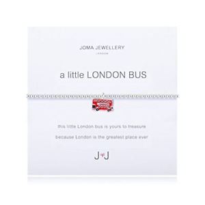 【送料無料】ブレスレット　アクセサリ―　シルバーロンドンバスブレスレットa little london bus bracelet in silver