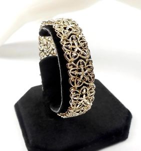 【送料無料】ブレスレット　アクセサリ―　シルバーブレスレットrosssimon 925 silver and vermeil ornate filigree bracelet