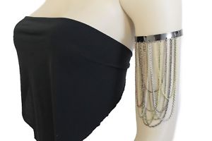 【送料無料】ブレスレット　アクセサリ―　ホットチェーンファッションハイカフブレスレットアッパーアームフリンジhot women long metal chains fashion high cuff bracelet upper arm fringes jewelry 14,804円