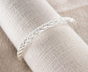【送料無料】ブレスレット　アクセサリ―　カレンヒルトライブカフブレスレットkaren hill tribe silve braided cuff bracelet 5mm