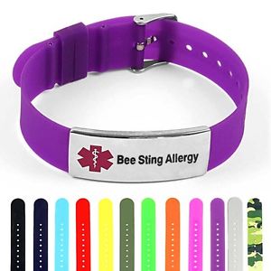 貨物輸送無料 ブレスレット 附録 シリコンポリッシュスチールタグブレスレットidtagged Silicone Medical Alert Bee Sting Polished Steel Id Bracelet La Consoude Au Jardin Fr 貨物輸送無料 ブレスレット 附録 シリコンポリッシュスチールタグブレスレットidtagged Silicone Medical Alert Bee Sting Polished Steel Id Bracelet La Consoude Au Jardin Fr