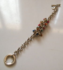 【送料無料】ブレスレット　アクセサリ―　ブレスレットファブリックciclon since 1998 silver plated bracelet and fabrics color ventilated, 1372