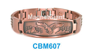 【送料無料】ブレスレット　アクセサリ―　リンクパワーcbm607eagle men copper link high power magnetic bracelet cbm607 animal
