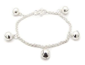 【送料無料】ブレスレット　アクセサリ―　ジングルストラップチェーンchildren or children sterling silver jingle bells strap chain 13,286円
