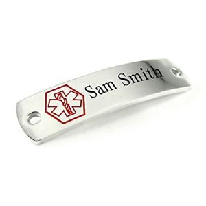 【送料無料】ブレスレット　アクセサリ―　myiddridタグ316ポンドmyiddr custom engraved medical id tag, 316l steel large