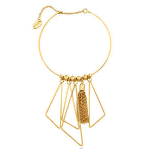 【送料無料】ブレスレット　アクセサリ―　ファッションカフberricle goldtone triangle fashion statement cuff