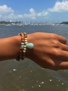 【送料無料】ブレスレット　アクセサリ―　ブレスレットamazonite mala bracelet set