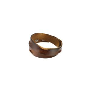 【送料無料】ブレスレット　アクセサリ―　ブレスレットbracelet man from brown leather edges squashed 14,045円