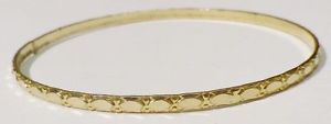 【送料無料】ブレスレット　アクセサリ―　リバイバルヴィンテージ* 3655retro bracelet rigid finely worked relief gold coloured vintage jewel * 3655