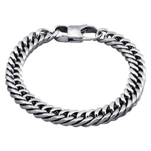 【送料無料】ブレスレット　アクセサリ&mdash;　メンズステンレススチールチェーンブレスレットmens stainless steel chain bracelet｜hokushin