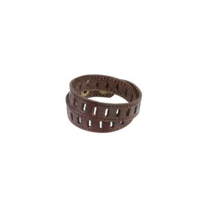 【送料無料】ブレスレット　アクセサリ―　ブレスレットメンズブラウンレザースクラップbracelet mens brown leather scraps