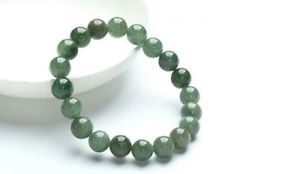 【送料無料】ブレスレット　アクセサリ―　ナチュラルビーズブレスレット10mm perfect chinese 100 a grade natural jade jadeite bean beads bracelet 13,476円
