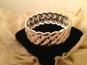 【送料無料】ブレスレット　アクセサリ―　シルバーヒンジブレスレットsilver hinge bracelet