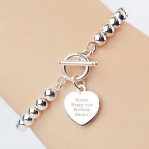 【送料無料】ブレスレット アクセサリ― パーソナライズメッキバーブレスレットクリスマスpersonalised silver plated tbar bracelet charm gift xmas birthday bridesmaid