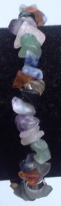 【送料無料】ブレスレット　アクセサリ―　レトロサポートブレスレットretro bracelet polished natural stone coloured on stretchy support 660 13,476円