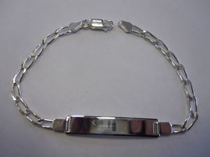 【送料無料】ブレスレット　アクセサリ―　スターリングシルバーアイデンティティブレスレットブランドsterling silver, ladies identity id bracelet, brand