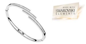 【送料無料】ブレスレット　アクセサリ―　トリプルスワロフスキーエレメントブランドブレスレットtriple sparkle bracelet with swarovski elements brand ideal gift idea
