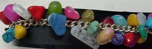 【送料無料】ブレスレット　アクセサリ―　ハンドメイドインチビーズブレスレットgift boxed hand made 8 inch silver plated gemstone beaded charm bracelet