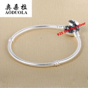 【送料無料】ブレスレット アクセサリ― スターリングシルバースネークチェーンプレーンクリップスタンプブレスレット100 925 sterling silver snake chain plain clip stamped european bracelet