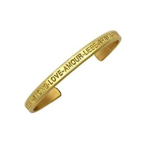 【送料無料】ブレスレット　アクセサリ―　セルジオカフブレスレットsergio lub brass cuff bracelet love brass large