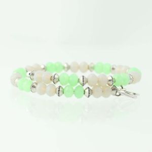 【送料無料】ブレスレット アクセサリ― アレックスラップブレスレットマインドビンテージ alex and ani wrap bracelet sentiment green white quartz vintage 66