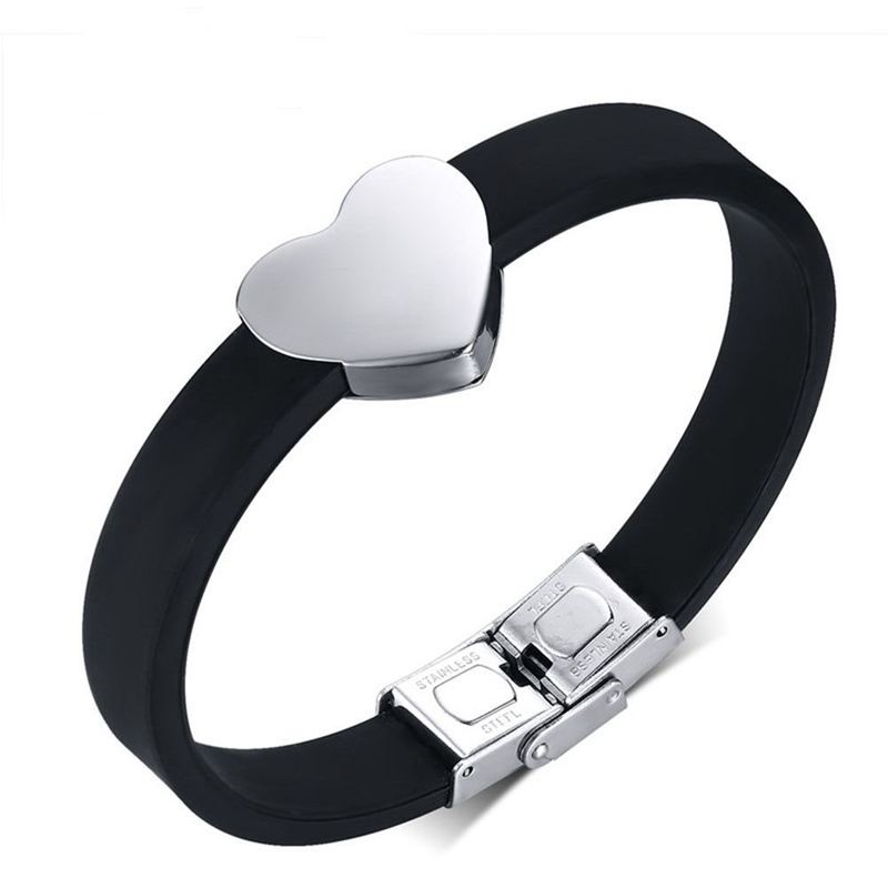 【送料無料】ブレスレット　アクセサリ―　パーソナライズネームブレスレットカスタムシリコン20xpersonalized name bracelet diy custom name letter nunber silicone hear c2q4