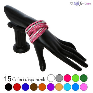 【送料無料】ブレスレット　アクセサリ―　ブレスレットスワロフスキーエレメントクリスタルwomen bracelet swarovski element original g 4 love crystal rhinestones leather gift