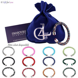 【送料無料】ブレスレット　アクセサリ―　ブレスレットシルバースワロフスキーエレメントwomens bracelet silver swarovski element original g4love crystals seeds rigid