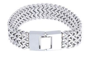 【送料無料】ブレスレット　アクセサリ―　102gステンレスフィガロチェーンブレスレット18mm102g heavy biker stainless steel huge figaro chain bracelet mens jewelry 18mm