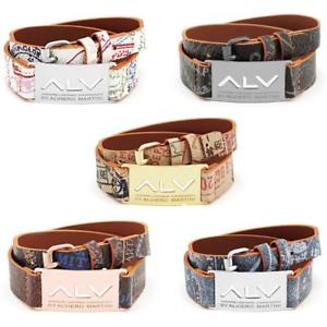 【送料無料】ブレスレット　アクセサリ―　alvieroマルティーニブレスレットalvダブルツアーホワイトブラウンレッドbracelet alv by alviero martini double tour leather white brown blue gold red