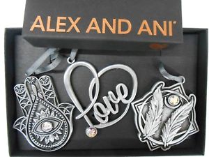 【送料無料】ブレスレット　アクセサリ―　カード20173アレックスアニクリスマスオーナメントセットalex and ani christmas ornament set of 3 with card and box holiday 2017