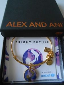 【貨物輸送無料】腕輪 付属物― アレックスワイヤーブレスレットイエローゴールドalex and ani bright future expandable wire bracelet yellow gold finish nwtbc