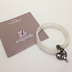 【送料無料】ブレスレット　アクセサリ―　アンkoplikスワロフスキービーディッドブレスレットanne koplik swarovski crystal beaded wrap bracelet with heart charm soul