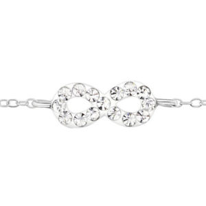 【送料無料】ブレスレット　アクセサリ―　ブレスレットchildrens infinity bracelet silverunique crystal