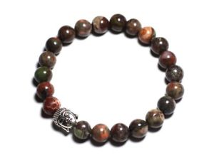 【送料無料】ブレスレット　アクセサリ―　ブレスレットオパールstone buddha bracelet and green opal 8mm
