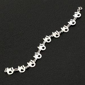 【貨物輸送無料】腕輪 付属物― ジュエリーブレスレットスターリングシルバーjewelry bracelet 925 sterling silver , 10 horse shoes