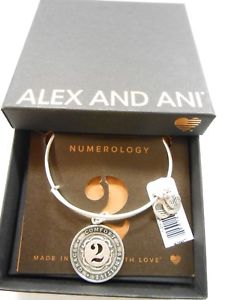 【貨物輸送無料】腕輪 付属物― アレックスアニ2腕輪rafaelianしろがね色nwtbcalex and ani numerology number two expandable bracelet rafaelian silver nwtbc