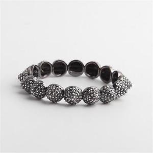 【貨物輸送無料】腕輪 付属物― ステラドットストレッチブレスレットヘマタイト stella amp; dot nikita stretch bracelet hematite