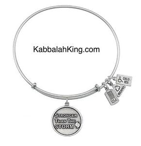 【送料無料】ブレスレット　アクセサリ―　シルバーブレスレットストレッチアメリカwind amp; fire stronger than the storm charm silver bracelet stretch usa