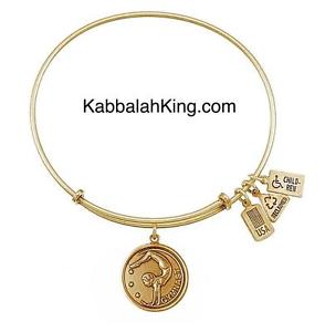 【送料無料】ブレスレット　アクセサリ―　アメリカブレスレットゴールドブレスレットwind amp; fire gymnast charm bracelet gold expandable bracelet made in usa