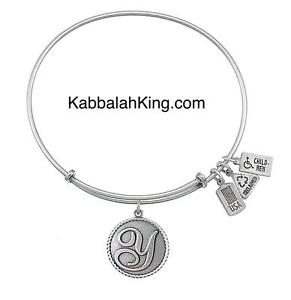 【送料無料】ブレスレット　アクセサリ―　アメリカブレスレットwind amp; fire initial y charm writing silver stretchy bracelet made in usa