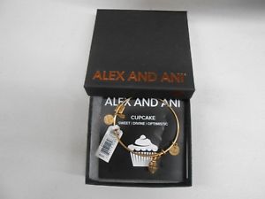 【貨物輸送無料】腕輪 付属物― アレックスチャリティーデザインカップケーキブレスレットラファエリアンゴールドalex and ani charity by design cupcake expandable bracelet rafaelian gold nwtbamp;c