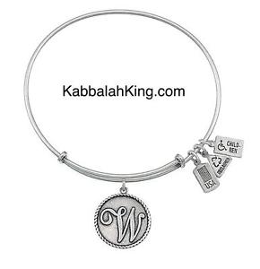 【送料無料】ブレスレット　アクセサリ―　アメリカシルバーブレスレットストレッチwind amp; fire w initial writing charm silver bracelet stretch made in usa 14,615円