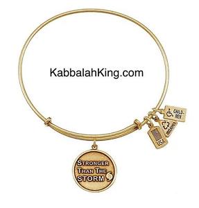 【送料無料】ブレスレット　アクセサリ―　ゴールドブレスレットストレッチアメリカwind amp; fire stronger than the storm charm gold bracelet stretch usa