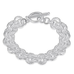 【送料無料】ブレスレット　アクセサリ―　ファッションジュエリークラシックブレスレット20xfashion jewelry women classic love silver metal bracelet v4x1