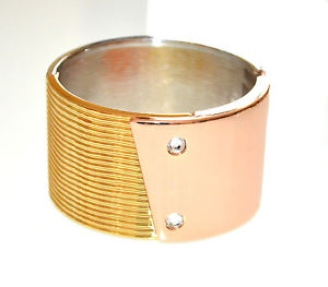 【送料無料】ブレスレット アクセサリ― メタルブレスレットシルバーローズゴールドラインストーンスレーブrigid bracelet woman gilded silver rose gold rhinestone crystals e80 slave