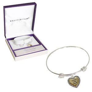 【送料無料】ブレスレット　アクセサリ―　equilibrium silver plated family feeling adjustable braceletmom