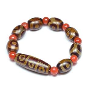 【送料無料】ブレスレット　アクセサリ―　チベットビードブレスレット3 eye tibetan dzi bead mala bracelet